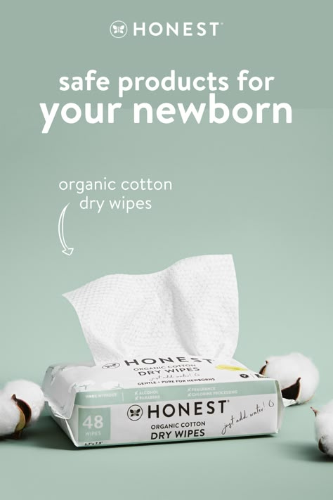 Prep for your new little bundle of joy with safe products for newborns, like Honest Company's new Organic Cotton Dry Wipes! This must-have product is safe, non toxic, gentle, and pure enough for use with newborns and babies with sensitive skin. Learn more about newborn must-haves and Honest's tips and tricks here! Honest Wipes, Post Natal Care, Honest Baby Products, Ads Creative Advertising Ideas, Honest Company, Wet Wipes, Social Media Design Inspiration, Baby Protection, Social Media Design Graphics