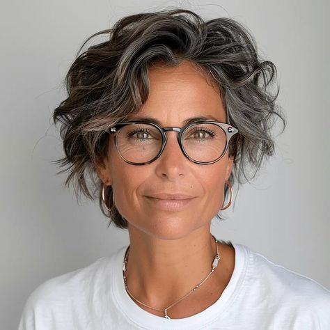 Natural Gray Hairstyles For Black Women, Short Wavy Hair Styles For Women, Wavy Short Hair Women, Short Hair Styles For Gray Hair, Curly Hair Women Over 50, Hairstyles For Thinning Curly Hair, Short Haircuts For Women Wavy Hair, Hairstyles For 50 Year Old Women Short, Short Hairstyle Women Pixie Cut