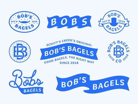 Bob's Bagels Branding Bagel Bakery, Lettermark Logos, Best Bagels, Oopsy Daisy, Graphic Design Ads, Retro Logo, Global Design, Daisy Print, Logo Images