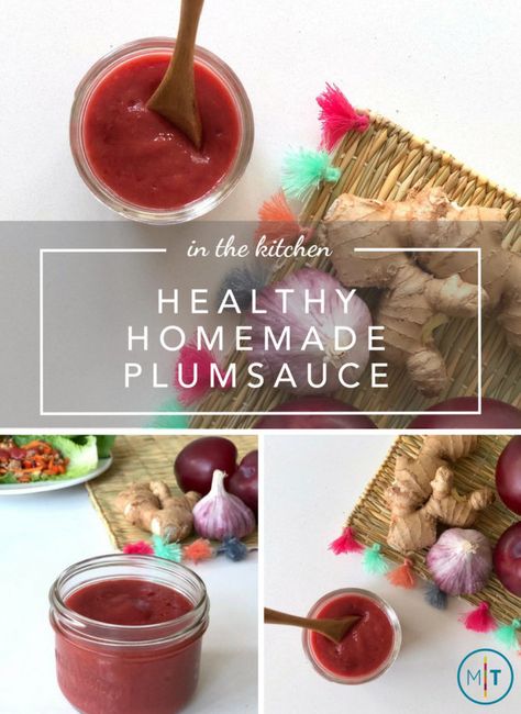 Plum Sauce Recipe, Elizabeth King, Spreads And Dips, Asian Noodle Dishes, Cashew Sauce, Plum Recipes, Snack Smoothie, Plum Sauce, Pet Diy