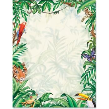 Rain Forest Border Papers Jungle Border, Forest Border, Forest Theme, Paper Animals, Borders For Paper, Rain Forest, Decorative Borders, Jungle Theme, Business Stationery