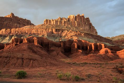 Great Basin Desert, Canyon Concept Art, Canyon Background, Desert Castle Aesthetic, Rendering Reference, Capital Reef National Park, 3d Desert Environment, Carbon Canyon Regional Park Photography, Desert Scenes