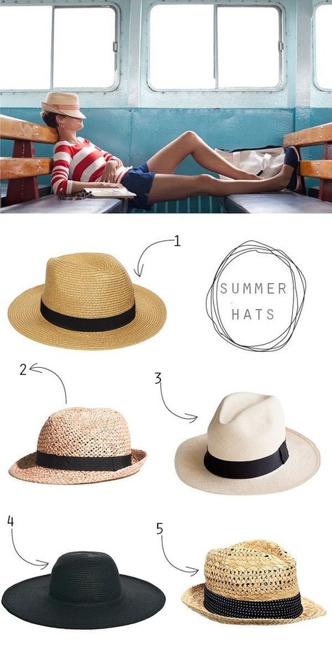 The perfect summer hat guide! Summer Hat Style, Summer Things, Floppy Hats, Summer Hats For Women, Cruise Outfits, Love Hat, Summer Hat, Outfits With Hats, Turbans