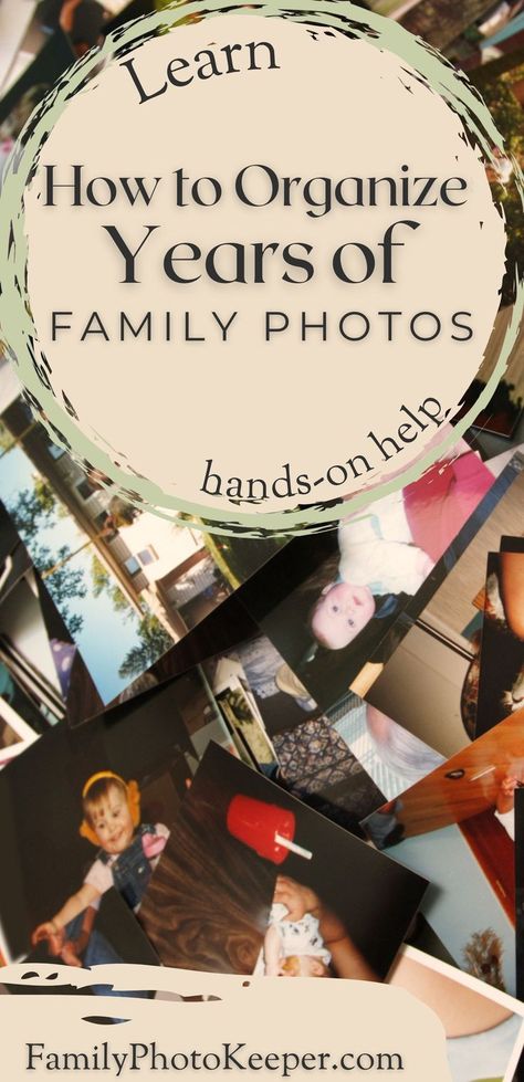 a pile of disorganized photos - How to Organize Years of Family Photos - Learn - Hands-On-Help Picture Organization Ideas, Memorabilia Organization, Family Photo Album Ideas, Photo Organization Storage, Organizing Photos, Digital Photo Organization, Preserving Photos, Photo Organizing, Photography Organizations