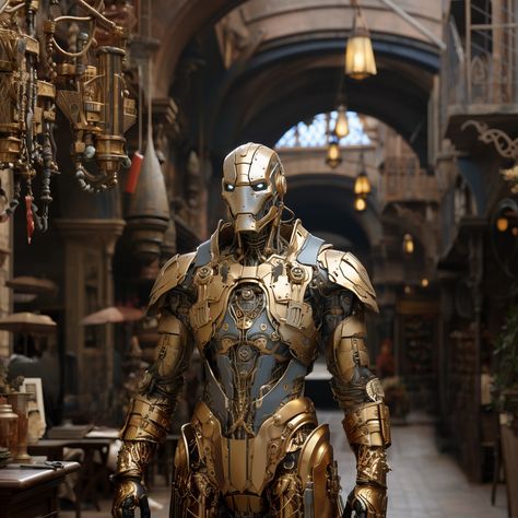 Warforged Aesthetic Dnd, Clockwork Automaton Fantasy Art, Warforged Blacksmith, Warforged Paladin Dnd, Wooden Warforged, Dnd Warforged Art, Warforged Wizard, Warforged Cleric, Warforged Paladin