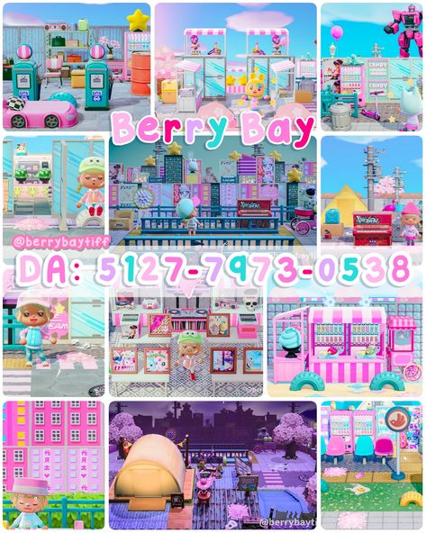 Kawaii Island, Acnh Spring, Codes Acnh, Fairy Island, Acnh Kidcore, Pastel Kidcore, Dream Address, Dream Code, Pink Island