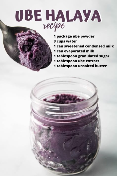 Ube halaya and it’s rich purple hues make this popular Filipino dessert almost too beautiful to eat. It’s rich, creamy, and oh so yummy. Filipino Ube Dessert, Ube Recipes Filipino Desserts, Ube Desserts Recipes, Ube Halaya Recipe, Ube Dessert Recipe, Ube Dessert, Filipino Delicacies, Ube Halaya, Filipino Dessert Recipes