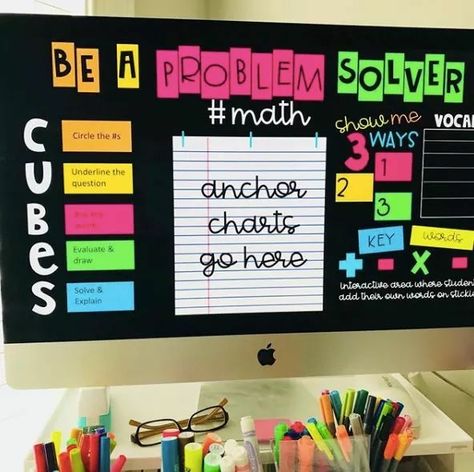 Maths Project, Math Bulletin Boards, Easy Math, Math Wall, Elementary Math Classroom, Math Classroom Decorations, Middle School Math Classroom, Fifth Grade Math, 5th Grade Classroom