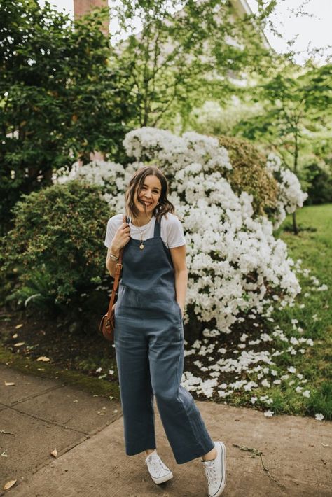 Everlane Lately: What Did + Didn't Work - Seasons + Salt, Easy Linen Jumpsuit, linen overalls Linen Jumper Outfit, Overalls Outfit Linen, Linen Dungarees Outfit, Linen Overalls Outfit Winter, Linen Overalls Outfit Fall, Gray Overalls Outfit, Jumpsuit Overalls Outfit, Loose Overalls Outfit, Linen Overalls Outfit