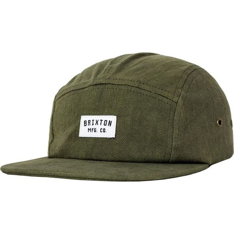 Brixton Hendrick 5-Panel Cap Dark Olive 5panel Cap, Outdoorsmen Style, Five Panel Hat, Brixton Hat, Korean Fashion Online, 5 Panel Hat, Summer Cap, Five Panel, Head Pieces