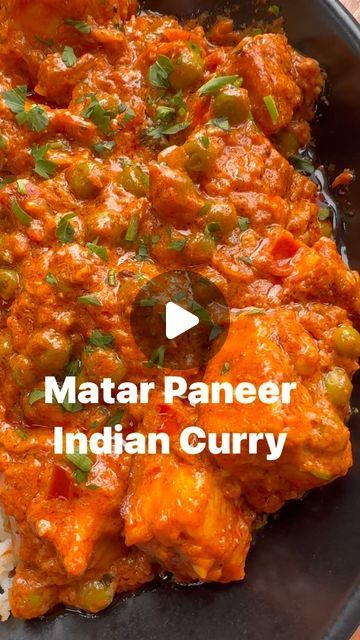 Chhaya Joshi Daily food / cocktails on Instagram: "Matar Paneer Indian Curry 

1. 10 oz paneer 
2. 1 - 1.5 cups frozen green peas 
3. 8-10 garlic minced 
4. 1 teaspoon ginger ( or 1 tablespoon ginger garlic paste ) 
5. 1 large or 2 small white onion diced small or in a chopper 
6. 1 large red tomato finely diced 
7. 2 heaping tablespoons tomato paste 
8. 1 teaspoon salt 
9. 1 teaspoon Indian red chili powder or paprika or cayenne 
10. 1 heaping teaspoon garam masala 
11. 1.5 tablespoons kitchen king masala (available online or any Asian store ) 
12. 1/4 teaspoon turmeric 
13. 1.5 cup heavy whipping cream
14. 1/4 cup water 
15. Cooked white rice - I used basmati rice. 

1. Cut paneer into cubes. 
2. OPTIONAL- you can shallow pan fry or leave them as is. 
3. Chop onions and mince garlic and Paneer Curry Recipes, Cooked White Rice, Asian Store, Pan Fry, Freeze Greens, Cooking White Rice, Red Tomato, Indian Curry, Red Chili Powder