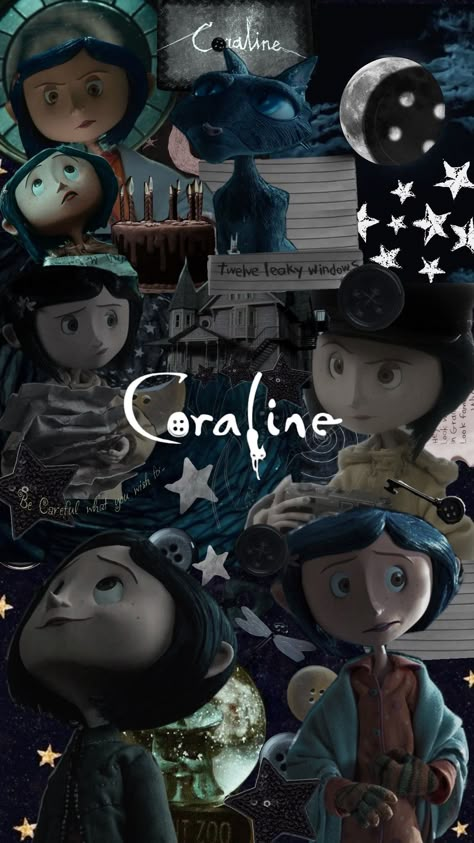 #coraline #coralinemovie #coralineaesthetic #aesthetic #wallpaper Coraline Widget, Coraline Core, Coraline Wallpaper, Coraline And Wybie, Coraline Art, Coraline Movie, Nightmare Before Christmas Tattoo, Coraline Aesthetic, The Corpse Bride