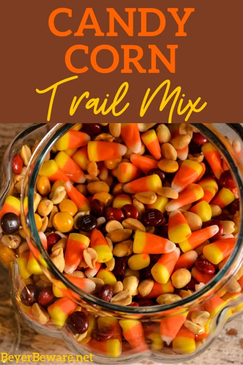 Candy Corn Trail Mix Halloween Party, Fall Snack Mixes Candy Corn, Harvest Mix Candy Corn, Trail Mix Snack Bar, Autumn Trail Mix Recipe, Candy Corn Trail Mix Fall Snacks, Fall Candy Corn Snack, Peanuts And Candy Corn Recipe, Candy Corn Peanuts M&m