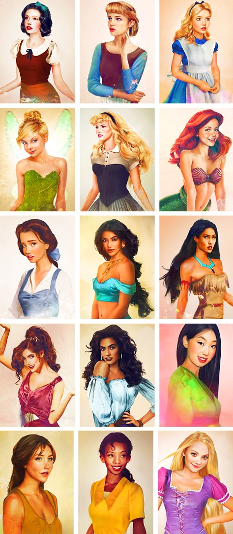 realistic disney princesses... so amazing! Realistic Disney Princess, Real Life Disney Characters, Didney Worl, Princess Face, Images Disney, Disney Princess Drawings, Princess Drawings, Disney Rapunzel, Disney Princes