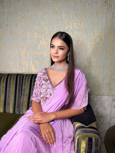 Lavender Saree | Lilac Makeup | Lilac Indian Makeup Lilac Makeup, Lavender Saree, Makeup Lavender, Makeup Brush Uses, Saree Lehenga, Indian Makeup, Makeup Brush, Makeup Brushes, Lehenga