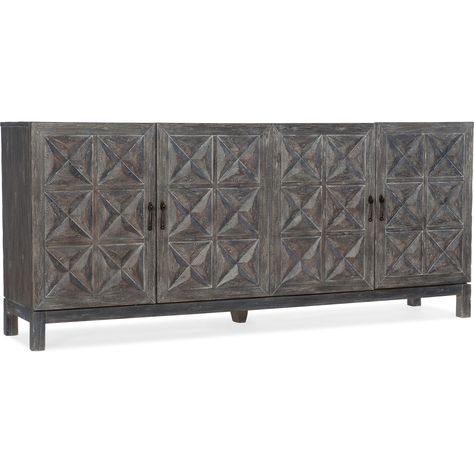 Beaumont Entertainment Console at Sprintz Furniture Media Cabinets, Entertainment Center Furniture, Copper Hardware, Entertainment Console, Furniture Finishes, Hooker Furniture, Furniture Care, Tv Stands, Home Entertainment