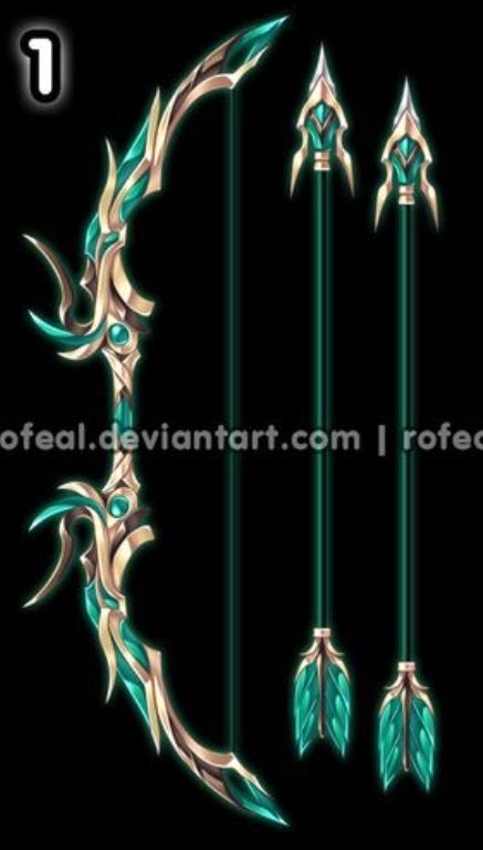 Bow And Arrow Fantasy Art, Cool Bow And Arrow, Fantasy Bow And Arrow Design, Archer Characters, Cybernetic Arm, Fantasy Props, Fairy Artwork, Bow Arrows, Anime Accessories