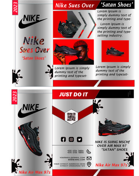 create a brochure for company branding Nike Company, Air Max 97s, Print Media, Company Branding, Type Setting, Just Do It, Air Max, Nike Air Max, Nike Shoes