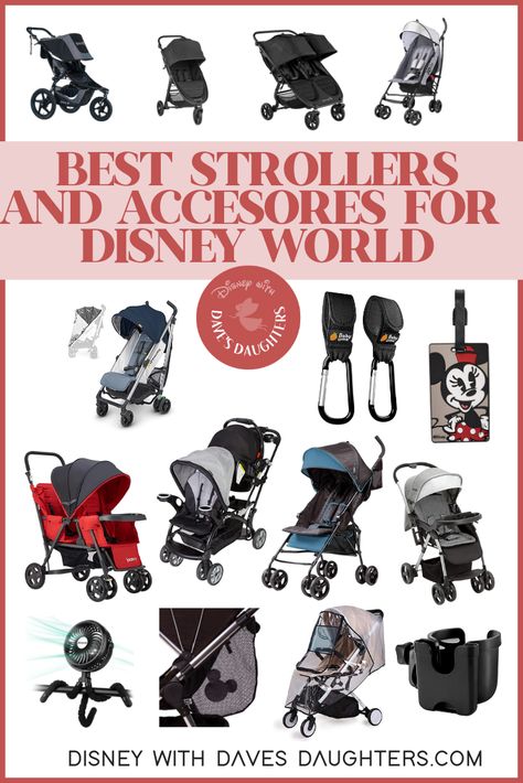 Everything you need to know about strollers at Disney World. The best ones to bring and everything to know about renting a stroller! A must read for parents with toddlers or babies. Stroller For Disney World, Disney Stroller, Strollers At Disney World, Disney Packing, Best Stroller, Packing List For Disney, Disney On A Budget, Disney Tickets, Disney Secrets