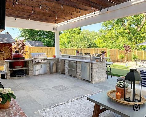 Backyard Tour California Room, Kitchen Set Up, Backyard Renovations, Gunite Pool, Built In Grill, Backyard Spaces, Outdoor Decor Backyard, Outdoor Kitchen Design, Back Patio