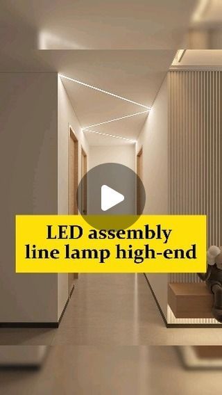 Alead Home Lightings on Instagram: "LED seamless long strip light, modeling light case sharing
#ledstriplights #lampfactory #ledstrips #lightingfactorys #lights #yeechop #led #art #ledlights #lighting #renovation #installation #interiordesign #runninglights #stairs #sensor #tracklighting #home #aleadhome #aleadlighting" Ceiling Led Strip Lighting Ideas, Led Hallway Lighting, Light Interior Design, Led Art, Ad Home, Led Stripes, Hallway Lighting, Strip Light, Running Lights