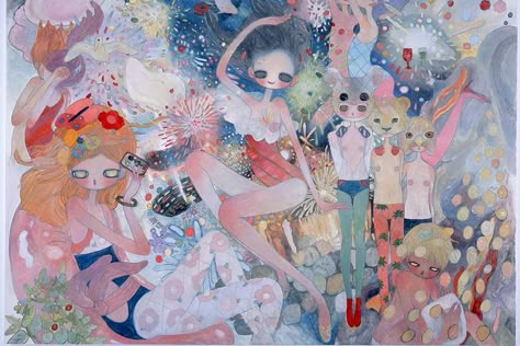 Aya Tanako, Takano Aya, Aya Takano Art, Japanese Contemporary Art, Aya Takano, Superflat, Art Chinois, Bel Art, Art Mignon