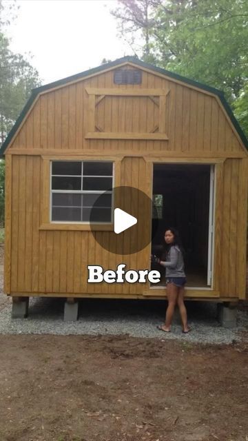 CABINS | TINY HOUSES | OFF-GRID on Instagram: "Building my own Tiny home!🤩✨ What do you guys think about it?   Interested in buying or building your own tiny home? Click the link in bio to get signed up or grab your own DIY guide - Floorplans included! Wait no longer, click the link in my bio! 📲⏳  Credit: @belovedcabin   #Tinyhouselife #Offgridliving #Cabinsdaily #Smallhomes #Cabinliving #Tinyhomes" Shed To Tiny House Interior, Rustic Tiny House Cabin, Cabin Homestead, Tiny Cabins Interiors, Tiny Cabin Plans, Tiny Home Shed, Shed Tiny Home, Backyard Guest Houses, Tiny House Vacation