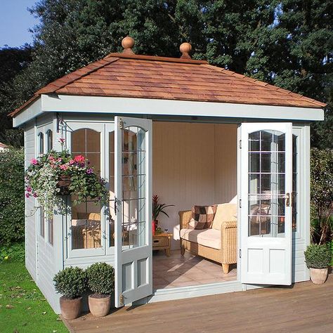 Studio Shed, Summer House Garden, Backyard Studio, Backyard Sheds, She Sheds, Shed Design, Garden Studio, Garden Buildings, Shed Plans