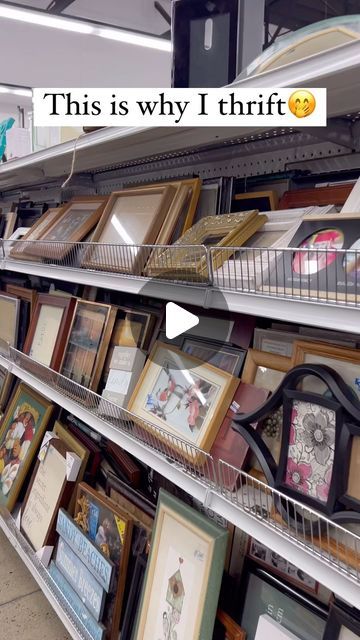 113K views · 5.9K likes | Breeya Shade on Instagram: "Whenever I go to the thrift store one of the first sections I go to is the frames. It is so easy to update these into looking like antique pieces!   Of course I’d prefer an antique frame… but for $2.99 this will do 😄  Products:  - Antique Gold Rub-n-Buff - Brown antiquing wax  - Etsy photo printed on regular paper with top coat over top (this didn’t really do anything though)   #thisiswhyithrift #thrifting" Thrift Store Organization, Thrift Store Pictures, Thrifted Frames, Rub N Buff, Antique Frame, Gallery Wall Frames, Antique Frames, Store Organization, Silver Frame