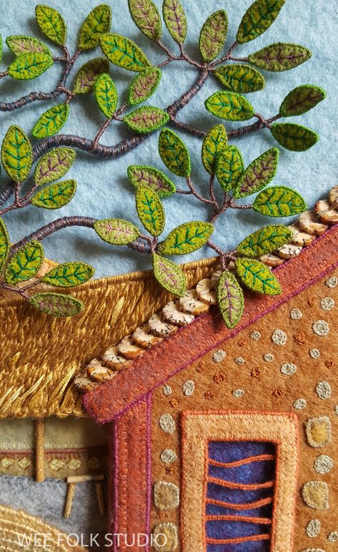 bed book peek: Ghana (part 4) – SALLEY MAVOR Salley Mavor Embroidery, Felt Wee Folk Salley Mavor, Felt Art Embroidery, Sally Mavor, Folk Studio, Wee Folk Studio, Wee Folk Art, Salley Mavor, Wee Folk