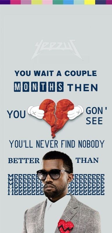 kanye west wallpaper Kanye Lyrics Wallpaper, Kanye West Lockscreen, Heartless Kanye West, Kanye West 808s And Heartbreak, Kanye Music, 808s And Heartbreak, Kanye West Lyrics, Kanye West Wallpaper, Saint Pablo