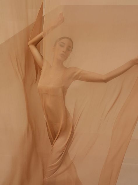 Chiffon Photoshoot, Nude Aesthetic Photoshoot, Nude Color Photoshoot, Sheer Fabric Photoshoot, Fabrics Photoshoot, Roommate Photoshoot, Soft Photoshoot, Sheer Aesthetic, Illusion Photos