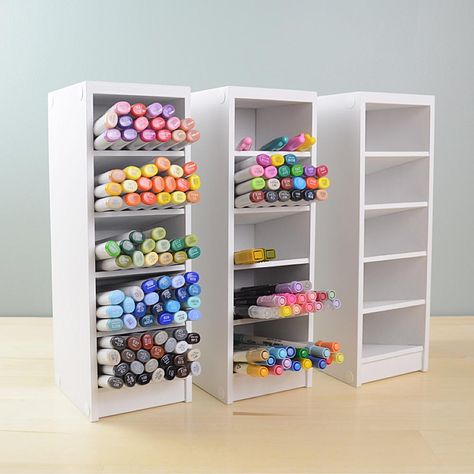 marker - OrganizeMore Markers Organization, Markers Organizer, Coptic Markers, Marker Organizer, Diy Marker, Art Supplies Storage, Teaching Vocabulary, Storage Organizers, Marker Storage