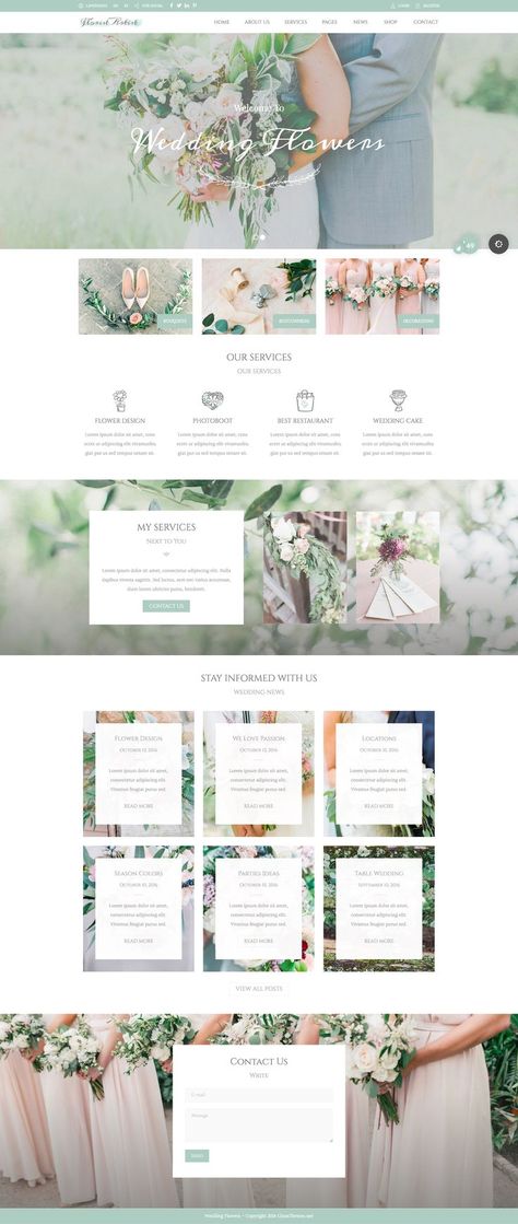 Wedding Website Ideas, Florist Website, Flower Shop Interiors, Minimalist Web Design, Wedding Website Design, Flower Shop Design, Design Sites, Best Website Design, Beautiful Websites