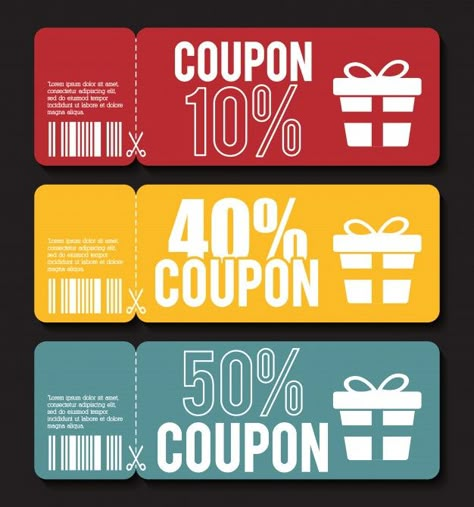 Coupon design. sale icon. shopping conce... | Premium Vector #Freepik #vector #background #business #sale #label Sale Icon, Best Coupon Sites, Gift Voucher Design, Voucher Design, Ticket Design, Coupon Template, Coupon Design, Food Coupon, Promotional Design