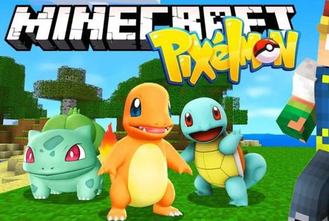 Pokemon in Minecraft game! Pixelmon Minecraft, Minecraft Guides, Pokemon Shop, Powerful Pokemon, Pokemon Red Blue, Minecraft Images, Wild Pokemon, Minecraft Games, Small Games