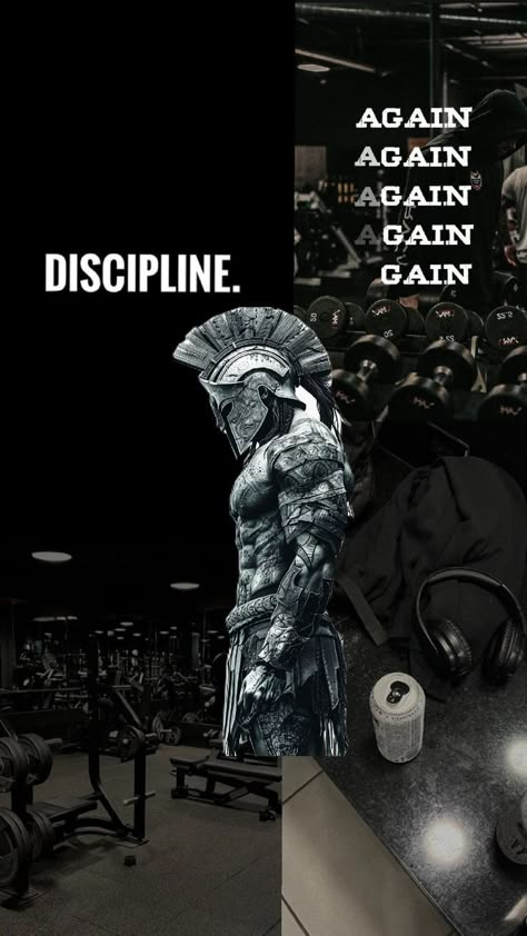 #GYM #DISCIPLINE Gym Discipline Aesthetic, Push Ups Aesthetic, Discipline Images, Gym Aesthetic Quotes, Self Discipline Aesthetic, Gym Black And White, Spartan Body, Discipline Workout, Discipline Aesthetic