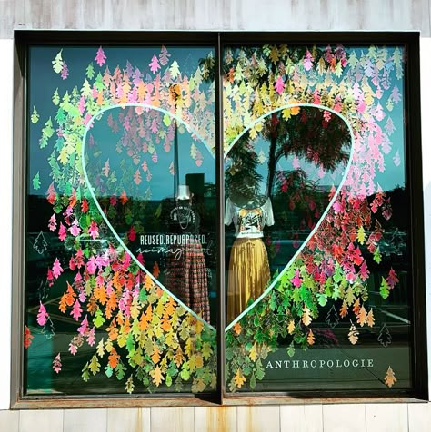 #anthropologie Fairytale Window Display, Anthropologie Valentines Display, Anthropologie Christmas Window Display, Anthropologie Christmas Window, Anthropology Window Display, Spring Store Window Display, Spring Window Display Ideas Store Fronts, Anthropologie Fall Window Display, Shop Window Displays Ideas