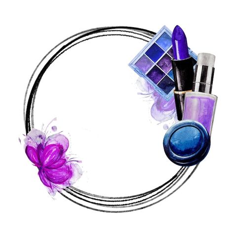 Photo violet frame of makeup elements wh... | Premium Photo #Freepik #photo #eyeshadow #frame-text #makeup-template #lipstick Makeup Template, Cosmetics Banner, Background Watercolor, Watercolor Background, Premium Photo, White Background, Violet, Make Up, Stock Photos