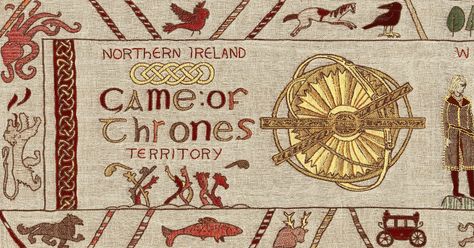 Northern Ireland Game of Thrones® Tapestry   | Ireland.com Game Of Thrones Bookmarks, Game Of Thrones Series, Bayeux Tapestry, Northern Irish, Game Of Thrones Fans, Art N Craft, Irish Linen, Geek Girls, Tapestry Weaving