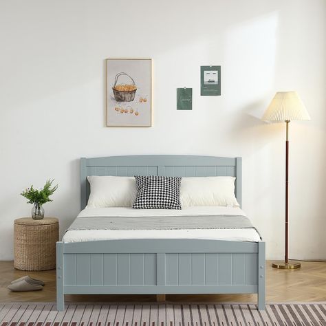 Striped Bed, Twin Platform Bed Frame, Bed With Headboard, Twin Platform Bed, Full Bed Frame, Twin Bed Frame, Boys Bedding, Queen Bed Frame, Solid Wood Bed