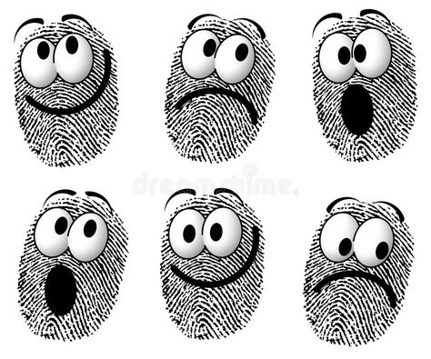 Fingerprint Cartoon Faces. An illustration featuring a silly group of fingerprin , #AFFILIATE, #illustration, #featuring, #silly, #Fingerprint, #Cartoon #ad Fingerprint Art Kids, Thumb Painting, Fingerprint Cards, Thumbprint Art, Fingerprint Crafts, Fingerprint Art, Finger Art, Thumb Prints, Handprint Crafts