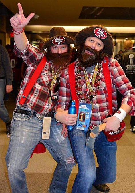 Crazy Costume Ideas, American Football Clothing And Equipment, 49ers Pictures, 49ers Super Bowl, Cowboys Stadium, Crazy Costumes, Sf 49ers, Nfl History, Field Goal