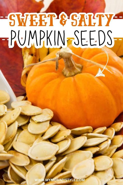 Discover how to make easy sweet salty pumpkin seeds with this simple recipe. Perfect for fall snacking or holiday parties, these roasted seeds are not only tasty but also a healthy snack option. Get ready to impress your family with this delightful autumn treat! Savory Pumpkin Seeds, Pumpkin Seed Recipes Roasted, How To Roast Pumpkin, Homemade Pumpkin Seeds, Roast Pumpkin Seeds, Heart Healthy Snacks, Acre Homestead, Pumpkin Seed Recipes, Raw Pumpkin Seeds