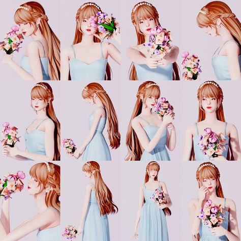 Sims 4 Flower Pose, Shaders For Sims 4, Sims 4 Cc Flowers, Sims 4 Wedding Poses, Sim4 Mods, Sims4 Pose, Sims4 Poses, Sims4 Mod, Sims 4 Cottage