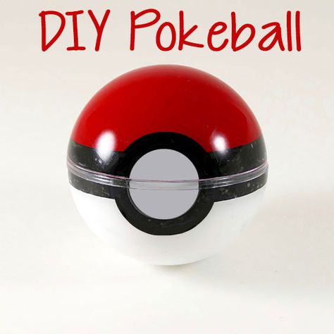 Make your own DIY Pokeball that actually opens! Quick & easy! Use it for birthday invitations, gift boxes, and Christmas ornaments. You won't believe how ... Poke Ball Valentines Boxes, Pokeball Valentine Box Ideas, Pokemon Ball Craft, Pokemon Crafts For Kids Easy, Pokemon Balls Diy, Pokeball Craft, Diy Pokemon Ball, Diy Pokeball That Opens, Pokémon Birthday Ideas