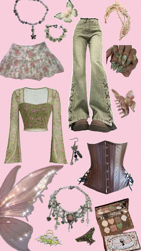 Pink Fairycore Outfits, Pink Fairy Outfit, Fairy Outfit Ideas, Fair Costume, 2005 Fashion, Whimsical Aesthetic, Sheer Tops, Fairy Outfit, Pink Fairy