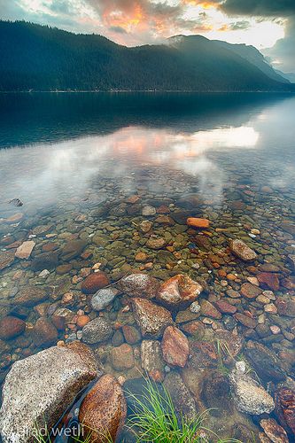 Lake Wenatchee Sunset by Brad Wetli. #Washington, U.S. Lake Wenatchee, Wenatchee Washington, Washington Beaches, Yellowstone Camping, Washington State Travel, Evergreen State, North Cascades, Camping Tips, Pacific Coast