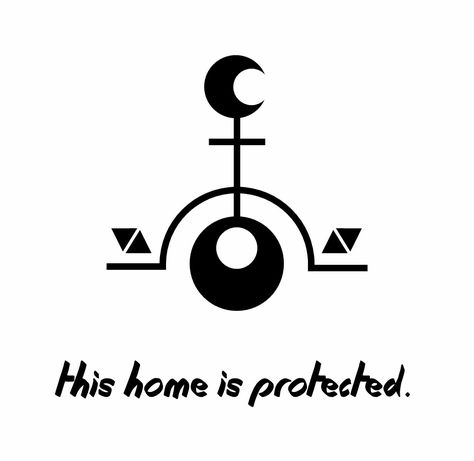 This home is protected. Sigil                                                                                                                                                                                 More Alfabeto Viking, Protection Sigil, Protection Sigils, Witch Symbols, Symbole Viking, Magick Symbols, Protection Symbols, Wiccan Symbols, Under Your Spell