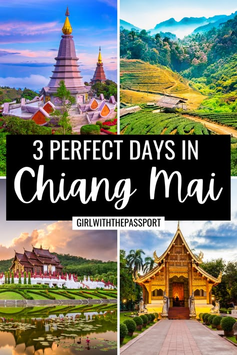 3 Perfect Days in Chiang Mai - A Chiang Mai itinerary Cheng Mai Thailand, 3 Days In Chiang Mai, Chaing Mai Thailand Photography, Ching Mai Thailand, Things To Do In Chiang Mai, Thailand Honeymoon Itinerary, Chiang Mai Thailand Photography, Chiang Mai Itinerary, Chang Mai Thailand